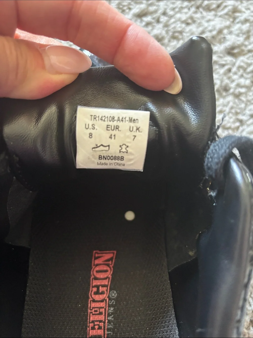 True Religion Black Patent Leather Sneakers